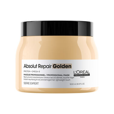Máscara De Reparación Instantánea Golden Absolut repair - Cuidado Capilar Técnico | L'Oréal Partner Shop