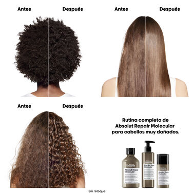 Shampoo Reparador Molecular Para Cabello Dañado Absolut repair molecular - L'Oréal Professionnel | L'Oréal Partner Shop