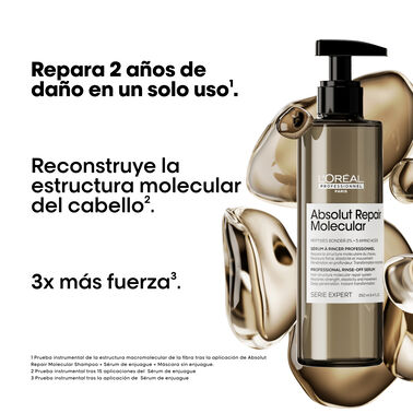 Serum de Enjuague Reparador Molecular Para Cabello Dañado Absolut repair molecular - L'Oréal Professionnel | L'Oréal Partner Shop