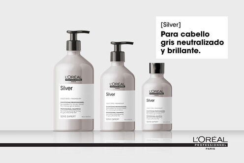 Shampoo Matizador Cabello Gris Silver Silver - L'Oréal Professionnel | L'Oréal Partner Shop